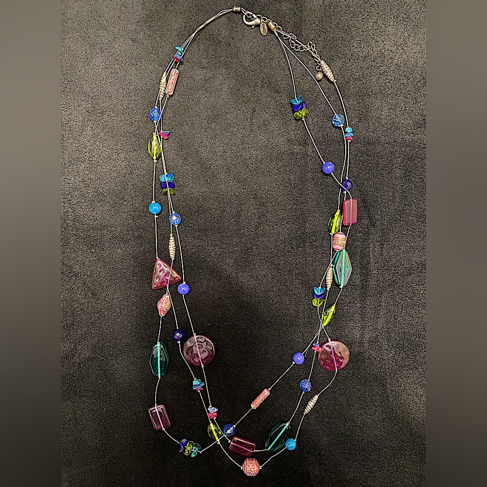 Chicos - Layered Wire Beaded Necklace